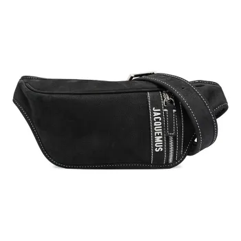 Jacquemus Cotton Fanny Pack Men's Black