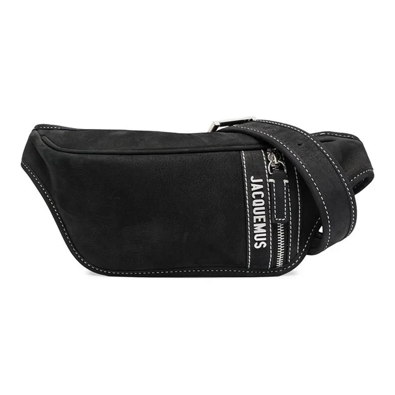 Jacquemus Cotton Fanny Pack Men's Black-0