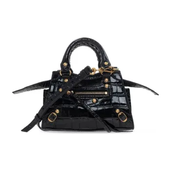 Balenciaga Neo Classic Cow Leather Bag, Biker Bag, One Shoulder Handbag Women's Black