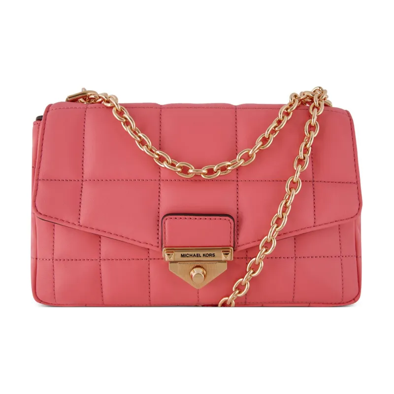 MICHAEL KORS Soho Sheepskin Shoulder Bag, Crossbody Bag Large Size Women's Rose Pink-0