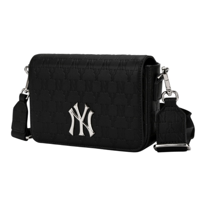 MLB Cotton Shoulder Bag Crossbody Bag Regular Unisex Black