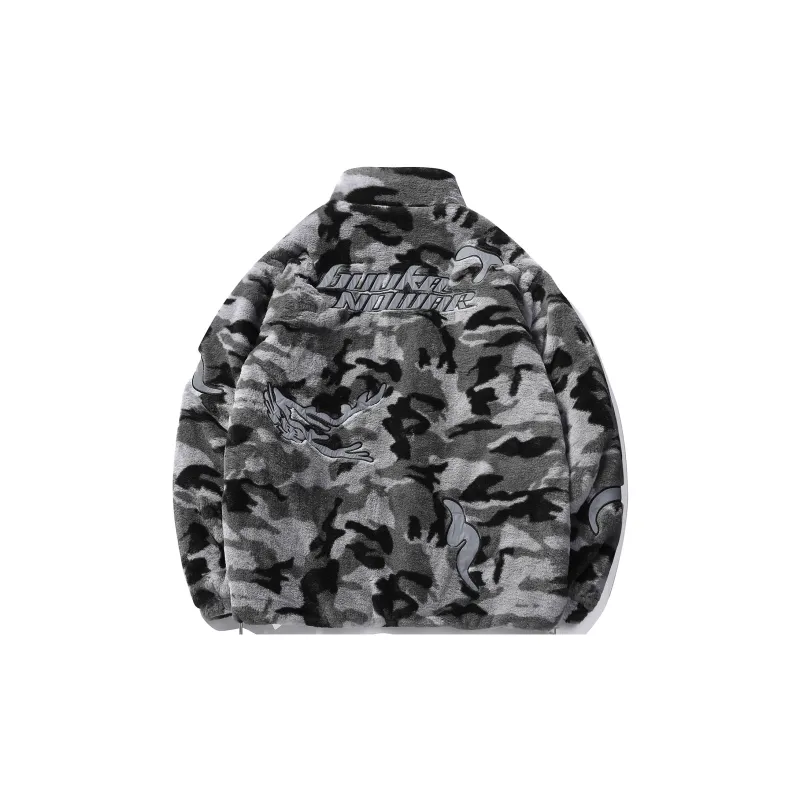 Guuka Puffer Jacket Unisex Black Gray-1