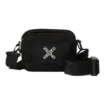 KENZO Polyester Nylon Sling Bag Shoulder Bag Crossbody Bag Men's Black