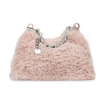 APEDE MOD Faux shearling Shoulder Bag