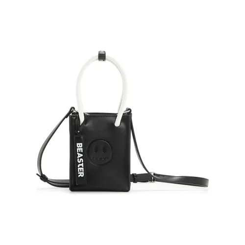 BEASTER GOODDAY Leather Cell Phone Shoulder Bag Lipstick Crossbody Bag Mini Women's Black/Blue