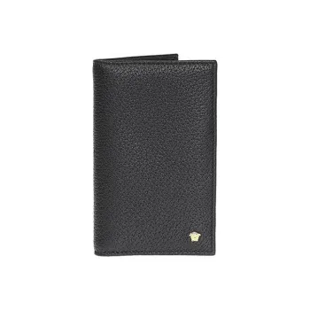FANSIZHE Leather Leather Clip Wallet Men's Black