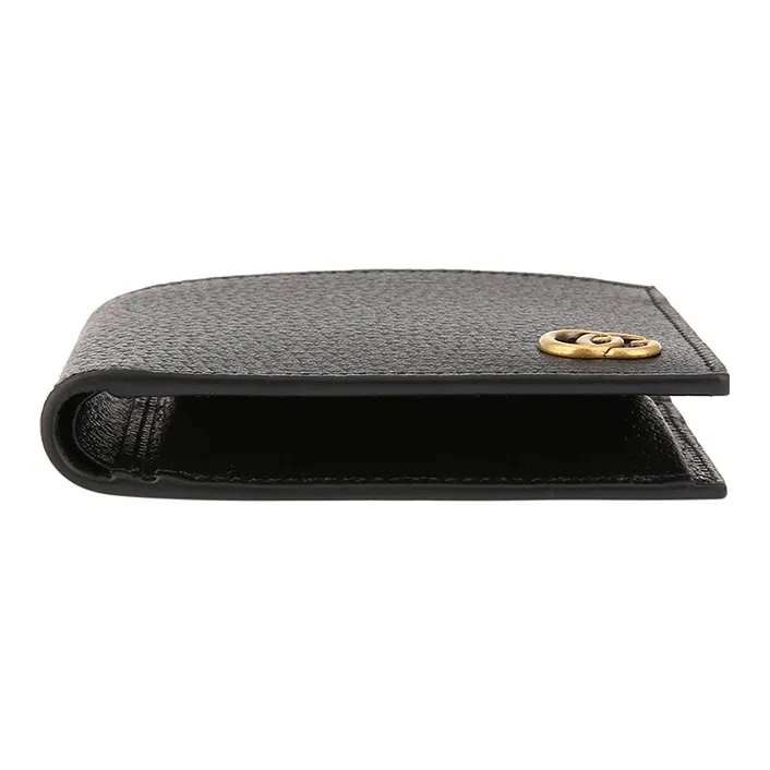 GUCCI Marmont Leather Wallet Men's Black-3