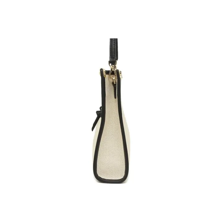 MICHAEL KORS MICHAEL KORS Luggage Collection Canvas Bag, Crossbody Handbag Large Size Women's Black, White, Multicolor-2