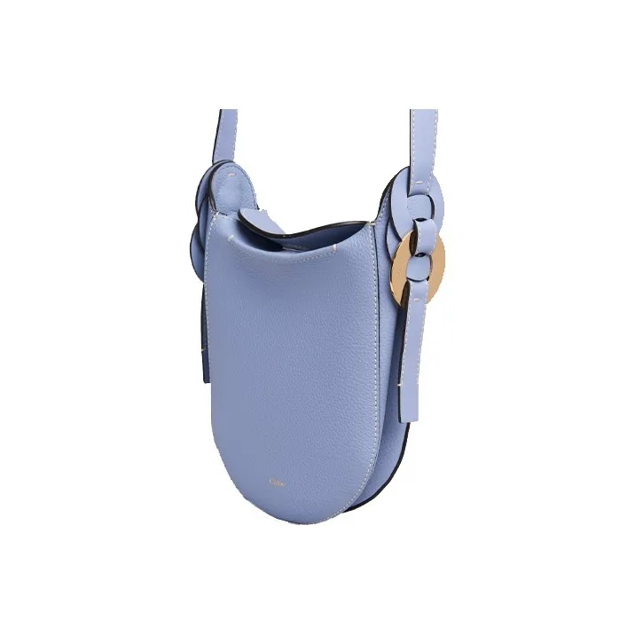 Chloe Chloé Bags Grain Bright Calfskin Crossbody Bag, Shoulder Bag Women's Light Blue-1