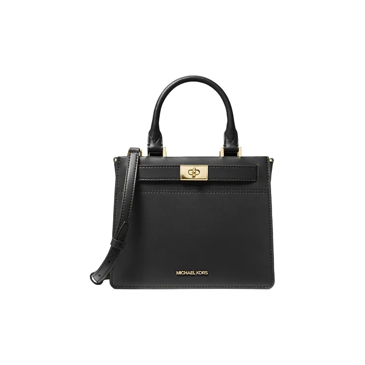 MICHAEL KORS MICHAEL KORS Handbag Collection Tatiana Leather Crossbody Bag Medium Size Women's Black-0