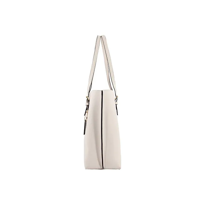 COACH Mollie Leather Tote Bag Shopping Bag Handbag Shoulder Bag Large Size Women's White-2