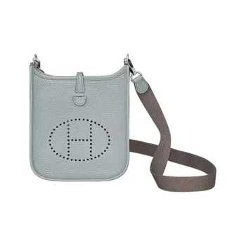 HERMES Evelyne Cow Leather Crossbody Bag, Shoulder Bag Mini Women's