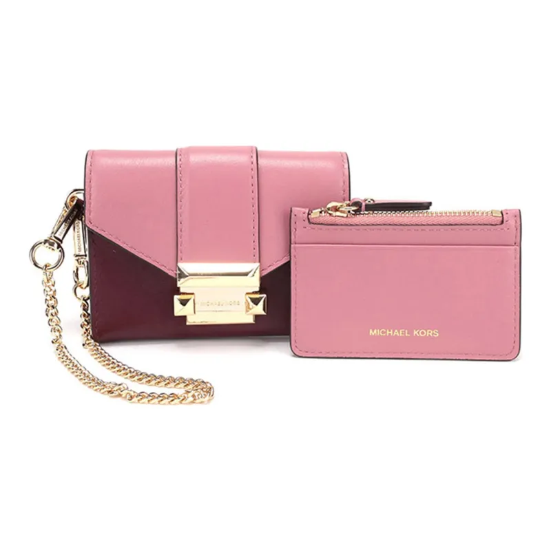 MICHAEL KORS MICHAEL KORS Handbag Collection Whitney Leather Wallets Clutches Mini Women's Burgundy-5
