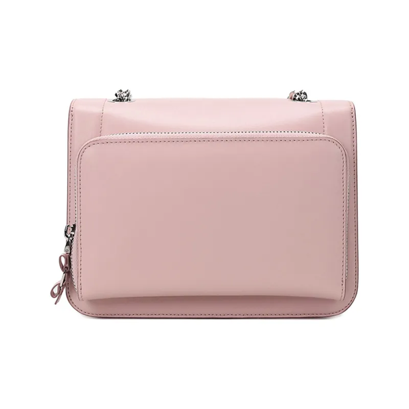 FERRAGAMO Vara Cow Leather Shoulder Bag Crossbody Bag Women's Light Pink Red-3