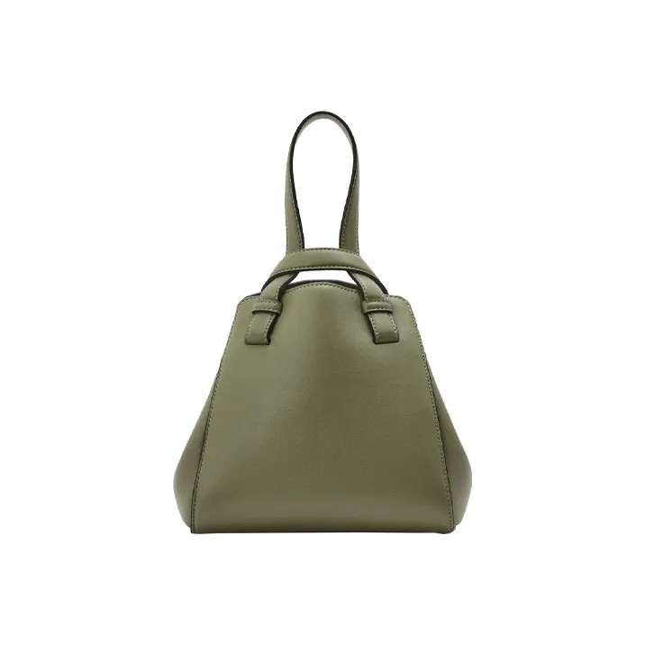 LOEWE Hammock Nugget Cow Leather Handbag, Shoulder Bag, Crossbody Bag Women's Avocado Green-4