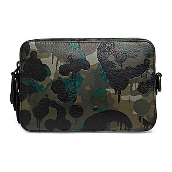 COACH Charter Leather Shoulder Bag, Crossbody Bag Trumpets Men's Camouflage-1