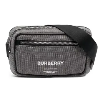 Burberry Cow Leather Sling Bag Fanny Pack Shoulder Bag Crossbody Bag Men's Gray