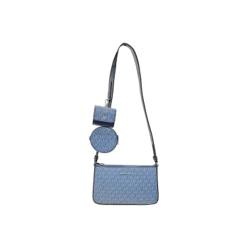 MICHAEL KORS Jet Set Travel Leather Shoulder Bag Small Size Women's Denim Blue