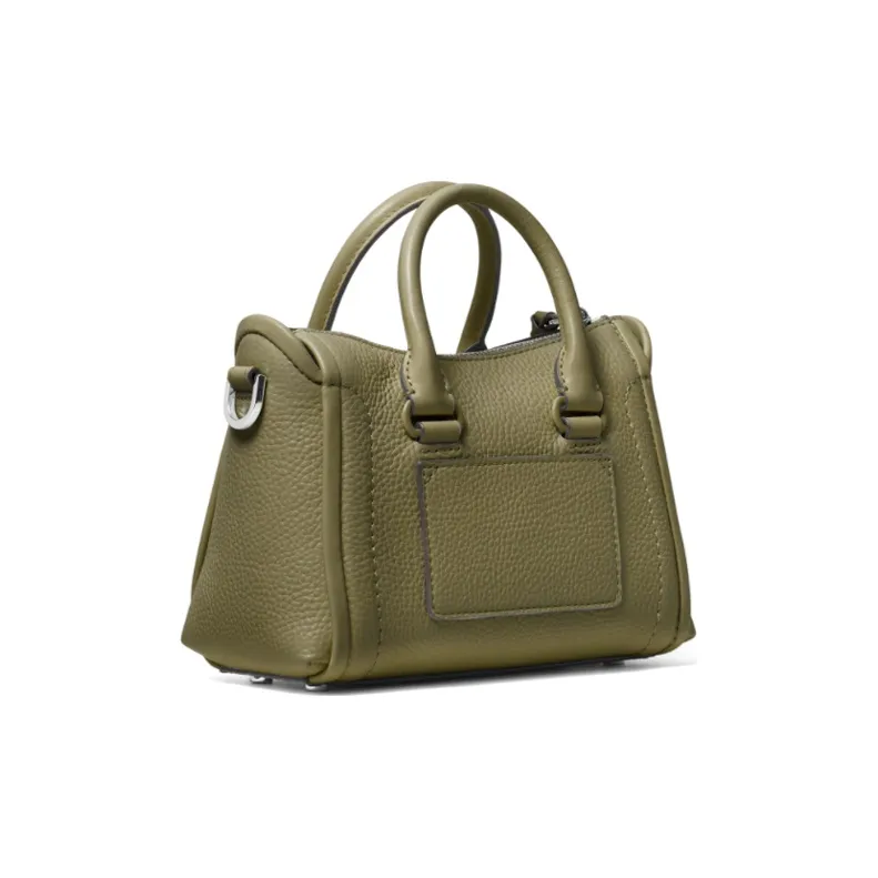 MICHAEL KORS Carine Cow Leather Handbag Shoulder Bag Crossbody Bag Extra Small Women's Light Olive Green-2