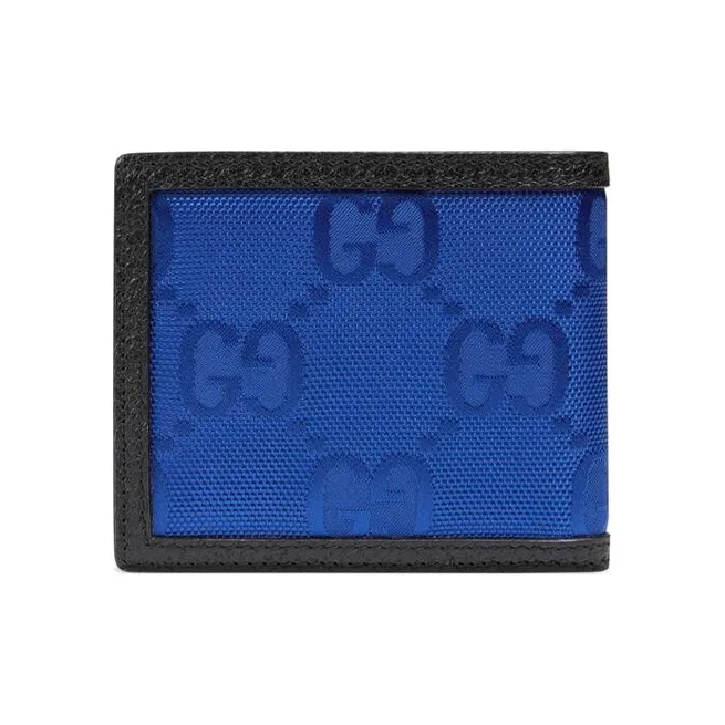 GUCCI Off The Grid Patchwork Wallet Men's Blue/Black-1