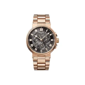 BREGUET MARINE Automatic Mechanical Movement Men's Watches Watch 42.3mm Gray Dial 18K Rose Gold Watch Case