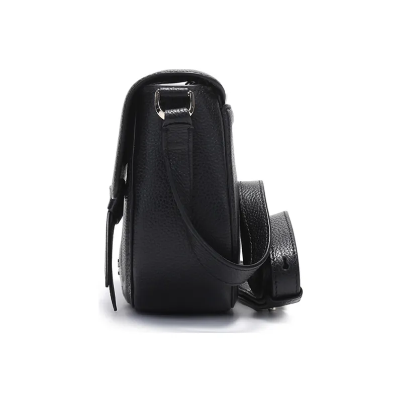 Kate Spade Knott Cow Leather Saddle Bag Crossbody Shoulder Bag Medium Size Women's Black-2