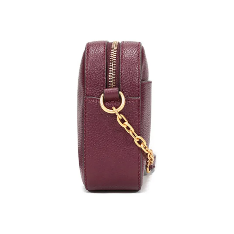 TORY BURCH McGraw Cow Leather Camera Bags Crossbody Bag Shoulder Bag Women's Dark Red-2