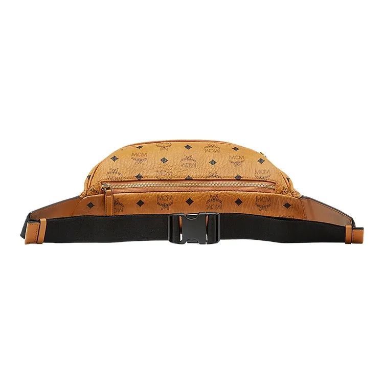MCM Stark Belt Bag Visetos Medium Cognac-3