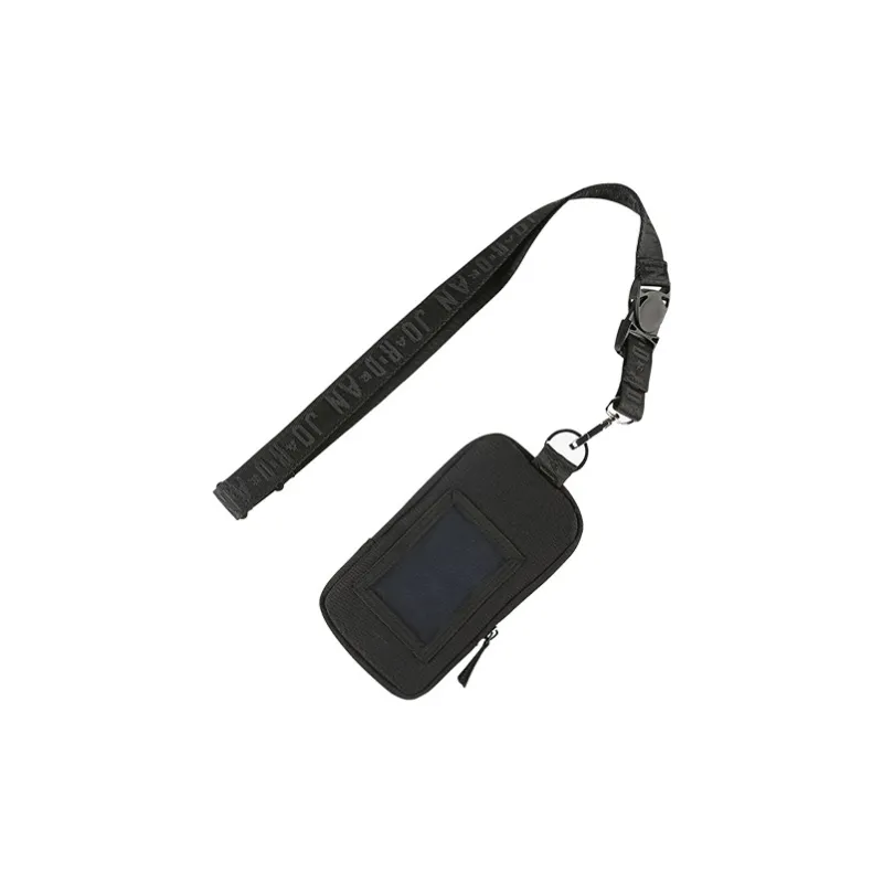 Jordan Polyester Crossbody Bag With Cell Phone Pouch And Card Holder Mini Unisex Black-3