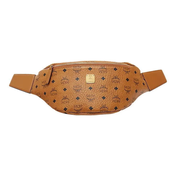 MCM Stark Belt Bag Visetos Medium Cognac-0