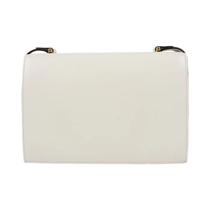 GUCCI Zumi Smooth Leather Shoulder Bag Small Size Women's White-2