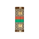 Gucci Men's Dublin Worldwide Flag Slip-On Sneakers in Black
