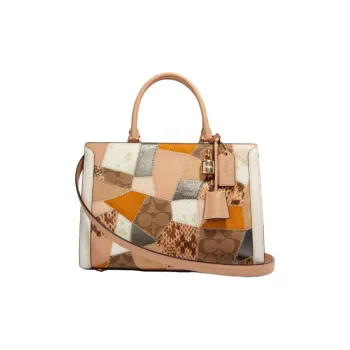COACH Cow Leather Portable Crossbody Bag Shoulder Bag Medium Size Women's Multicolor