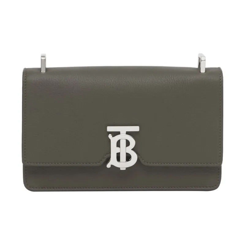 Burberry Robin Grain Texture Leather Shoulder Bag Crossbody Bag Regular Men's Army Green/khaki-5