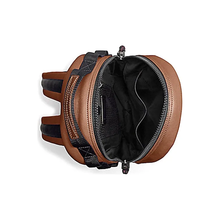 COACH Pacer Leather Backpack Medium Size Unisex Brown-2