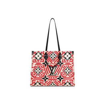 LOUIS VUITTON Crafty Onthego Gm Cream/Red