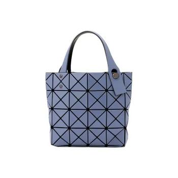 ISSEY MIYAKE Lucent Boxy Nylon Fabric Tote Bag Shopping Bag Box Bag One Shoulder Handbag Small Size Women's Light Blue