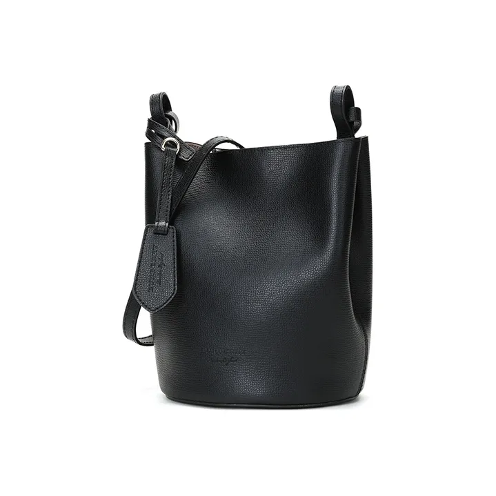Burberry Leather Bucket Bags Crossbody Bag Shoulder Bag Women's Black-1