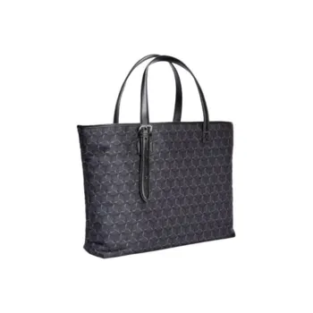 LI NING 1990 Polyester Tote Bag Shopping Bag Shoulder Bag Handbag Regular Women's Pure Black