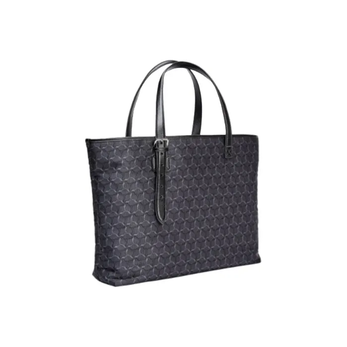 LI NING 1990 Polyester Tote Bag Shopping Bag Shoulder Bag Handbag Regular Women's Pure Black-0