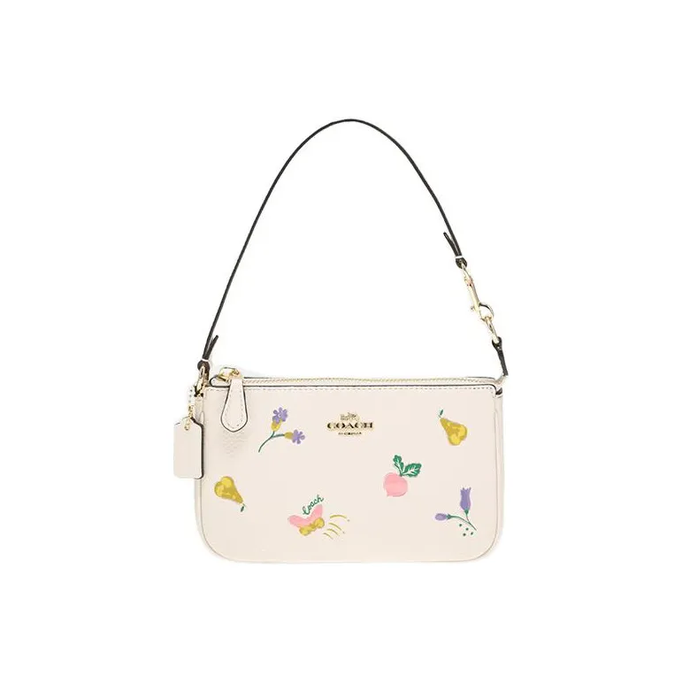 COACH Nolita Cow Leather Mahjong Bag Shoulder Bag Handbag Shoulder Bag Women's White-0