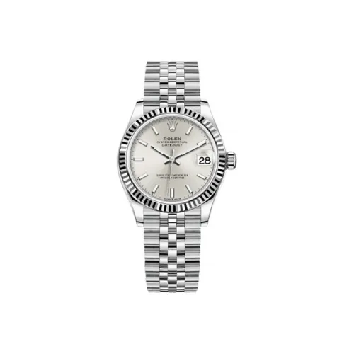 ROLEX Log Series Automatic Mechanical Movement Women's Watch Watch 31mm Silver Dial Oystersteel 18ct White Gold Case