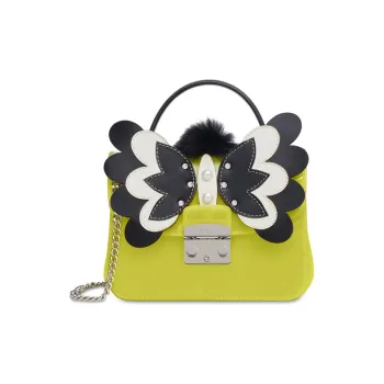 Furla Candy Small Square Bag Chain Bag Shoulder Bag Crossbody Bag Women's Yellow