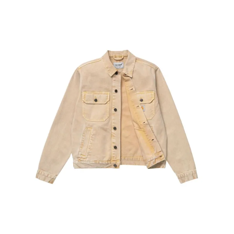 Carhartt WIP Denim Jackets Men Khaki-2