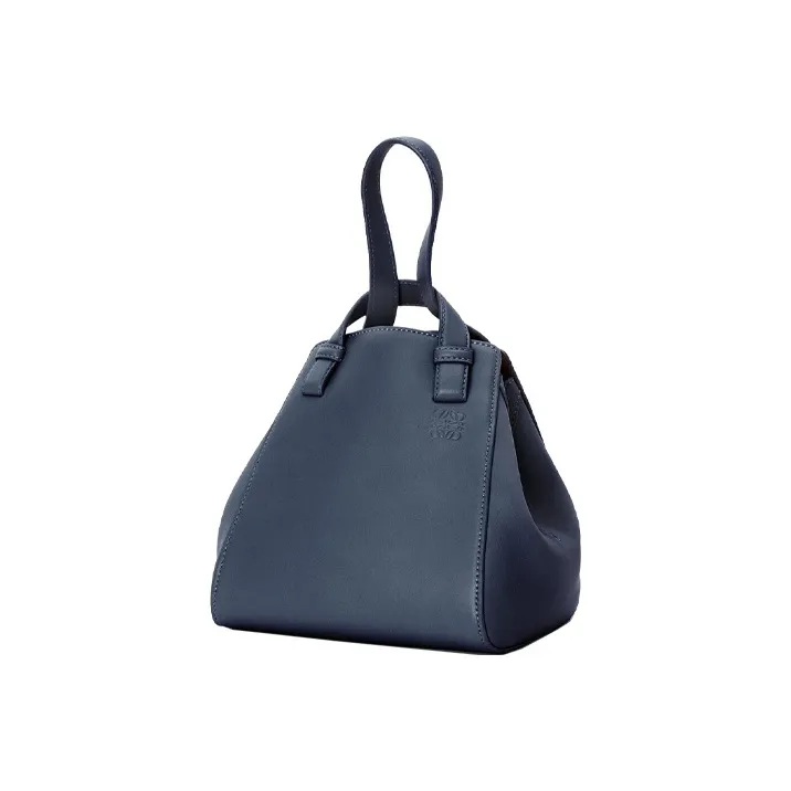 LOEWE Hammock Nappa Leather Handbag Shoulder Bag Crossbody Bag Women's Navy-1