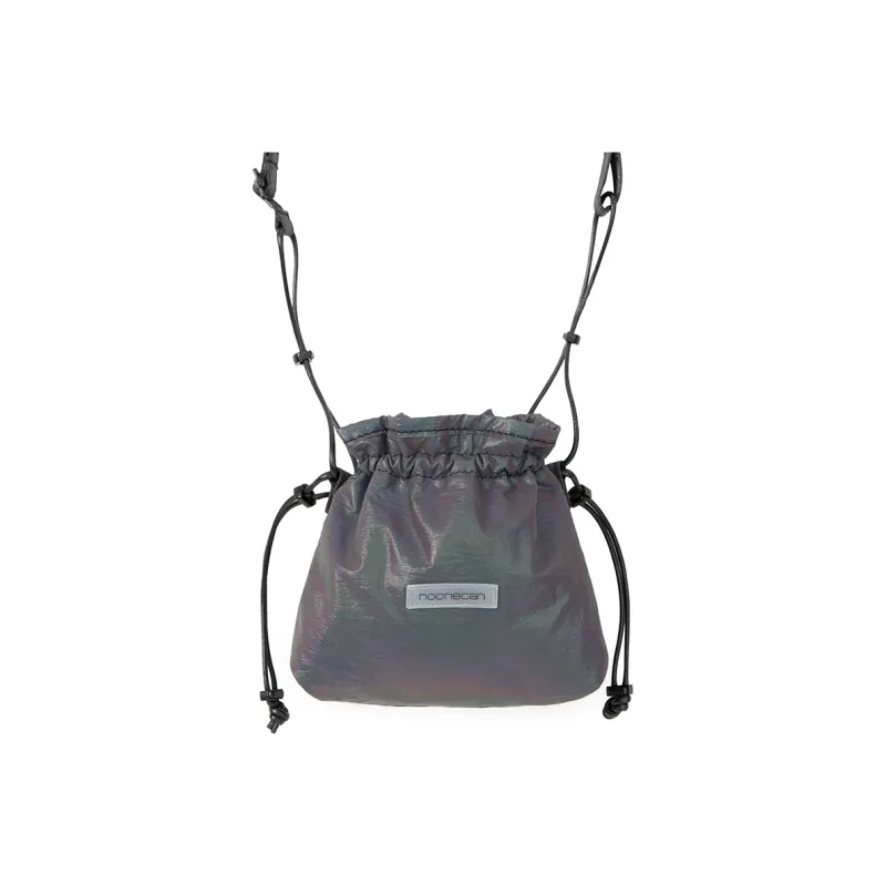 COMBACK Polyamide Coin Purse Handbag, Crossbody Bag Mini Women's Black/Space Silver/Multicolor-2