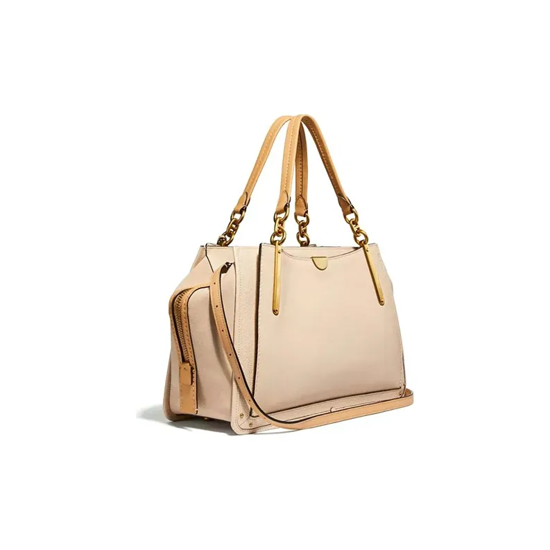 COACH Dreamer Leather Crossbody Bag Shoulder Bag Handbag Large Size Women's Mixed Ivory White-1