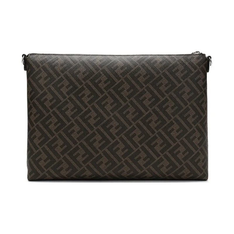 FENDI Canvas With Leather Messenger Bag, Crossbody Bag, Shoulder Bag Men's-2