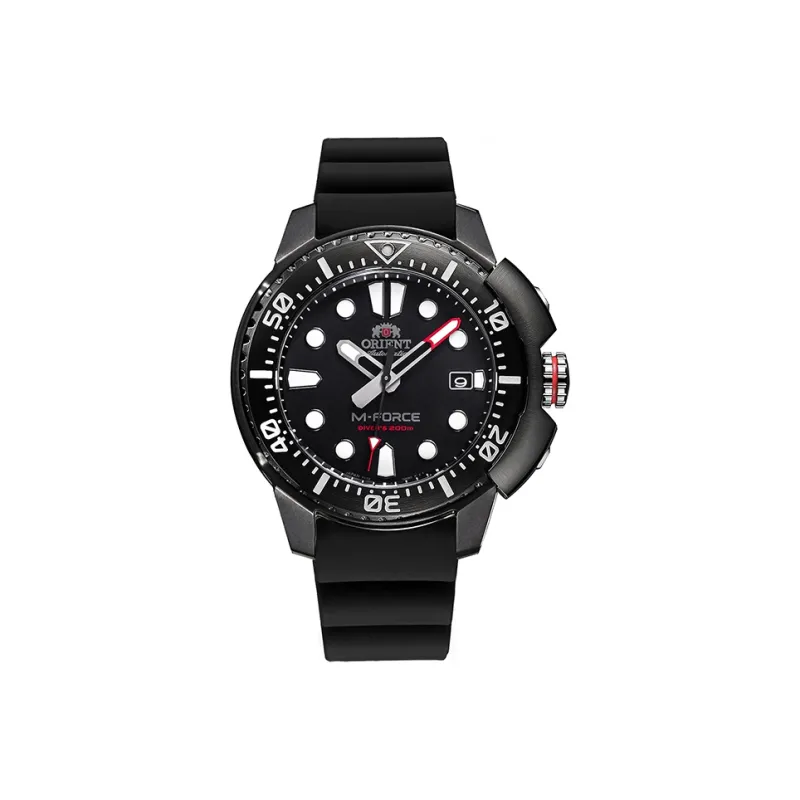 ORIENT Sports Collection Mechanical Movement Rubber Strap Watch Men's Watches Black Dial AC0L03B-0