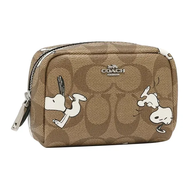Snoopy X COACH Boxy Coin Purses-2